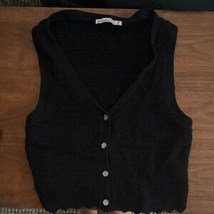 Abercrombie & Fitch Black Knit Tank Top